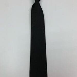 Black Color solid pre tied tie on display